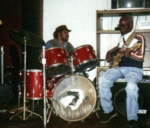 Floyd Bailey and Marshall Jones of The Ohio Players jamming.